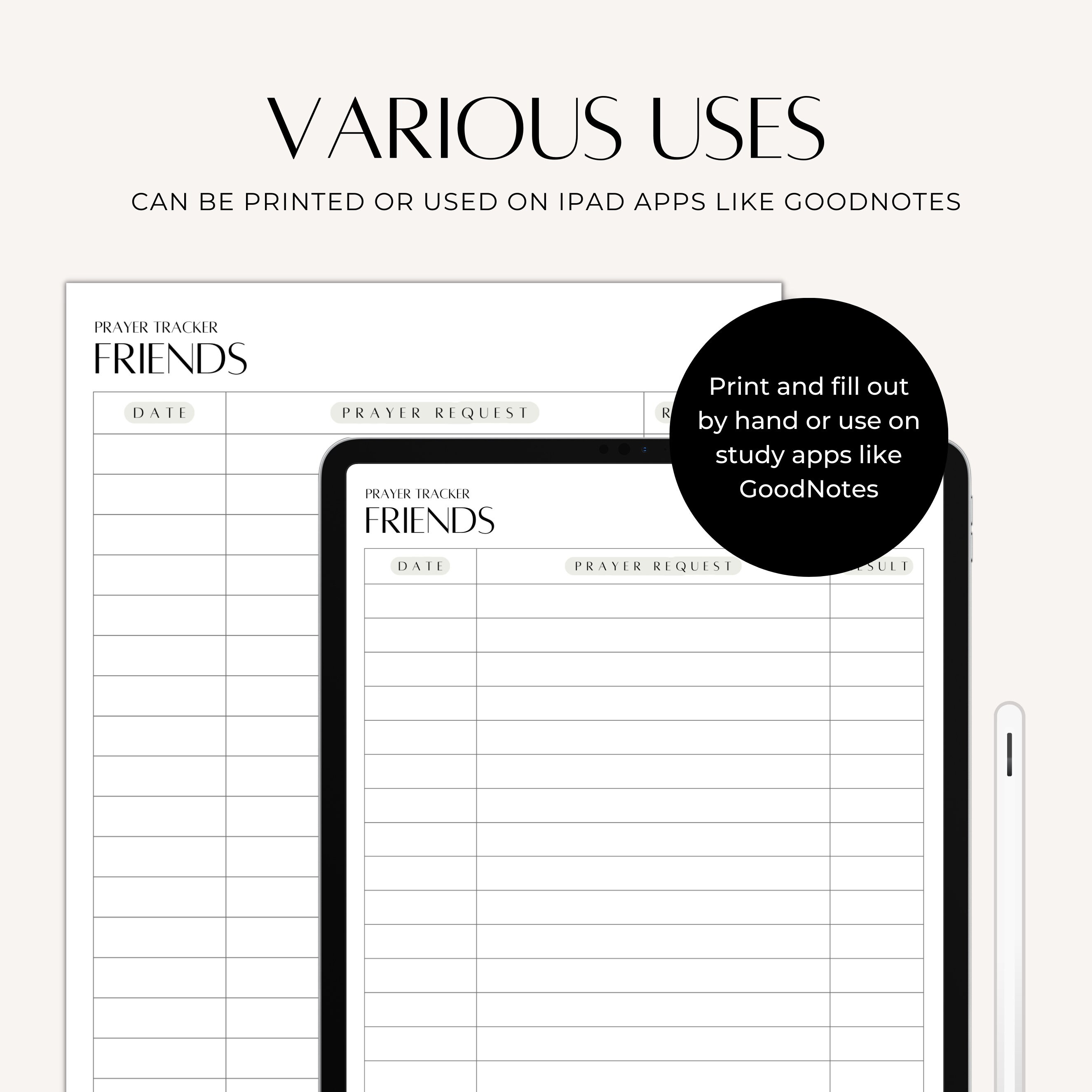 Prayer Tracker Templates Prayer Journal Prayer Challenge - Etsy