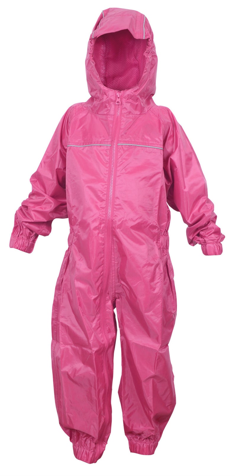 Rainbow Personalised Children's Waterproof All In One Rainsuit from Dry Kids, Kids Puddle Suit, Child's Overall ideal for outside play image 4