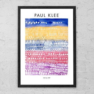 Paul Klee - Old City - Watercolor Painting - Fine Art Print - Modern Home Decor - Klee Wall Art - Abstract Art Poster - Office Wall Art Gift