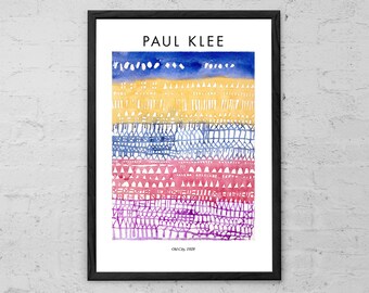 Paul Klee 'Old City' Watercolor Art Print: Modern Abstract Decor