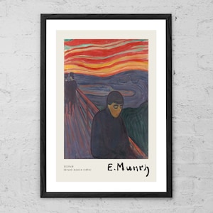 Despair - Edvard Munch - Fine Art Print - Modern Home Decor - Munch Print - Expressionist Art Painting - Exhibition Poster - Gift Idea