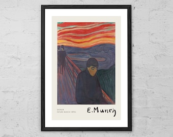 Edvard Munch 'Despair' Fine Art Print: Expressionist Home Decor