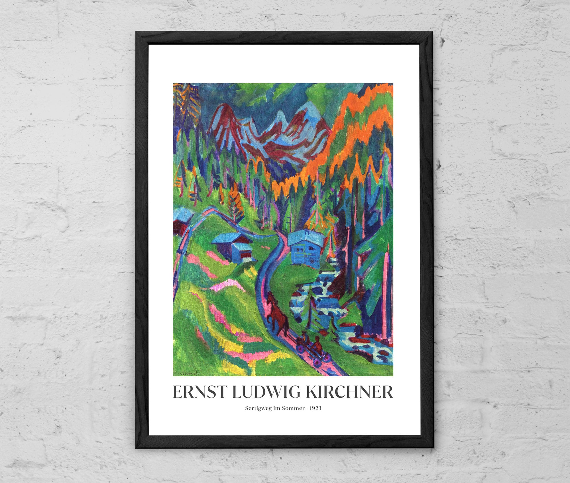 Ernst Ludwig Kirchner Art Print: Expressionist Landscape Wall