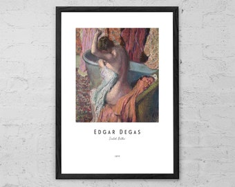 Edgar Degas 'Seated Bather' Fine Art Print: French Impressionist Home Decor
