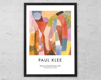 Paul Klee - Movement of Vaulted Chambers - Art Print - Modern Home Decor - Klee Wall Art - Abstract Art - Modernism - Cubism - Gift Idea