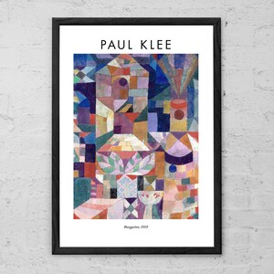 Paul Klee - Burggarten - Fine Art Print - Modern Home Decor - Klee Wall Art - Abstract Art - Modernism - Bauhaus Print - Vintage Art Print