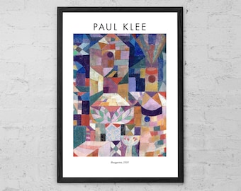 Paul Klee 'Burggarten' Art Print: Bauhaus Modernism Decor