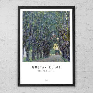 Allee at Schloss Kammer - Gustav Klimt - Art Print - Home Wall Decor - Classic Painting - Landscape Wall Art - Vienna Secession - Symbolism