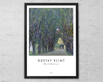 Gustav Klimt Art Print: Allee at Schloss Kammer Landscape