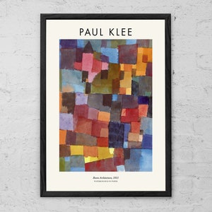 Room Architectures - Paul Klee - Art Print - Modern Home Decor - Abstract Wall Art - Modernism - Paul Klee Poster - Klee Exhibition Print