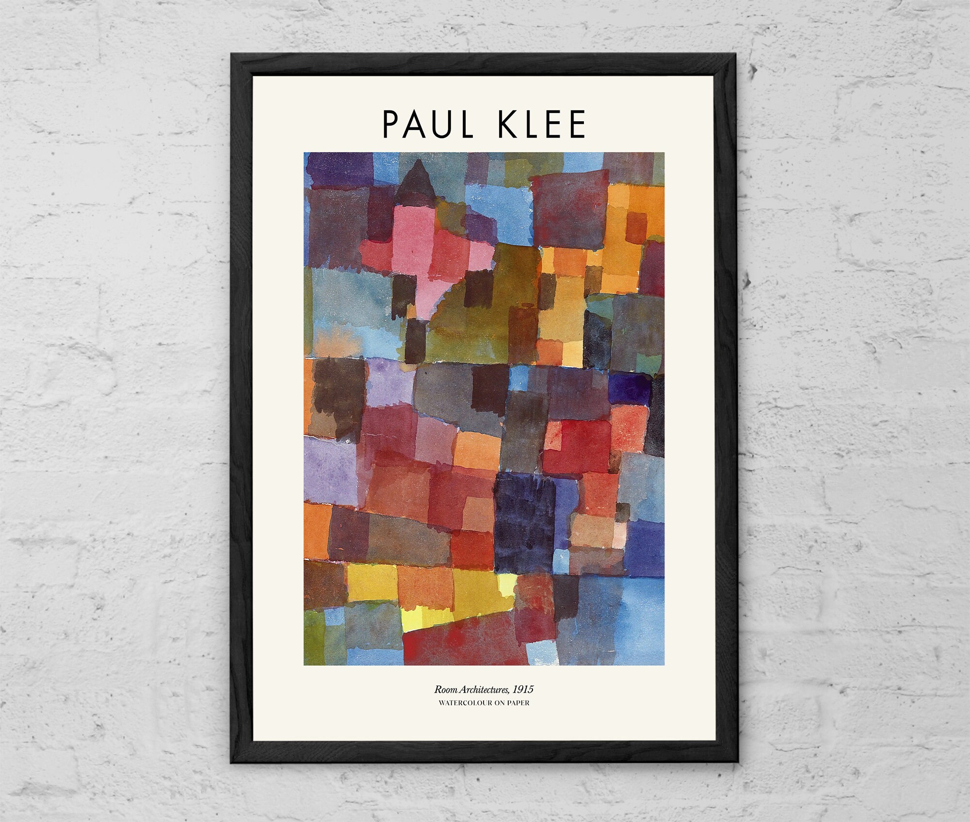 Room Architectures - Paul Klee - Art Print - Modern Home Decor - Abstract Wall Art - Modernism - Paul Klee Poster - Klee Exhibition Print