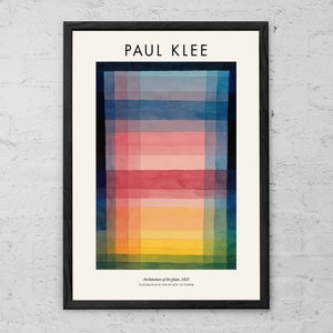 Architecture of the Plain - Paul Klee - Art Print - Modern Home Decor Gift - Klee Wall Art - Abstract Art - Modernism - Exhibition Poster