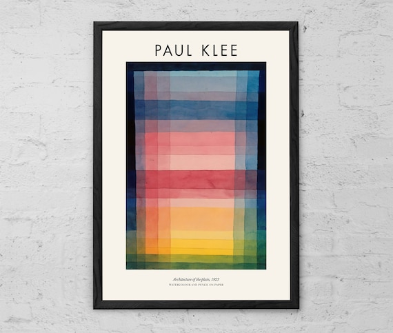 Paul Klee Art Print: Architecture of the Plain, Modern Abstract