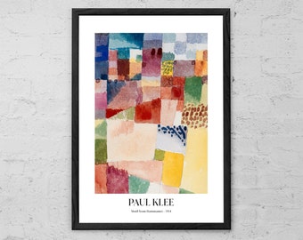 Paul Klee Art Print: Motif from Hammamet, Modern Abstract Wall Art