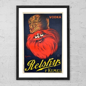 Relskys Vodka - Leonetto Cappiello - Art Print - Vintage Vodka Poster - Retro Alcoholic Drink Wall Art - Vintage Alcohol Advert - Home Decor