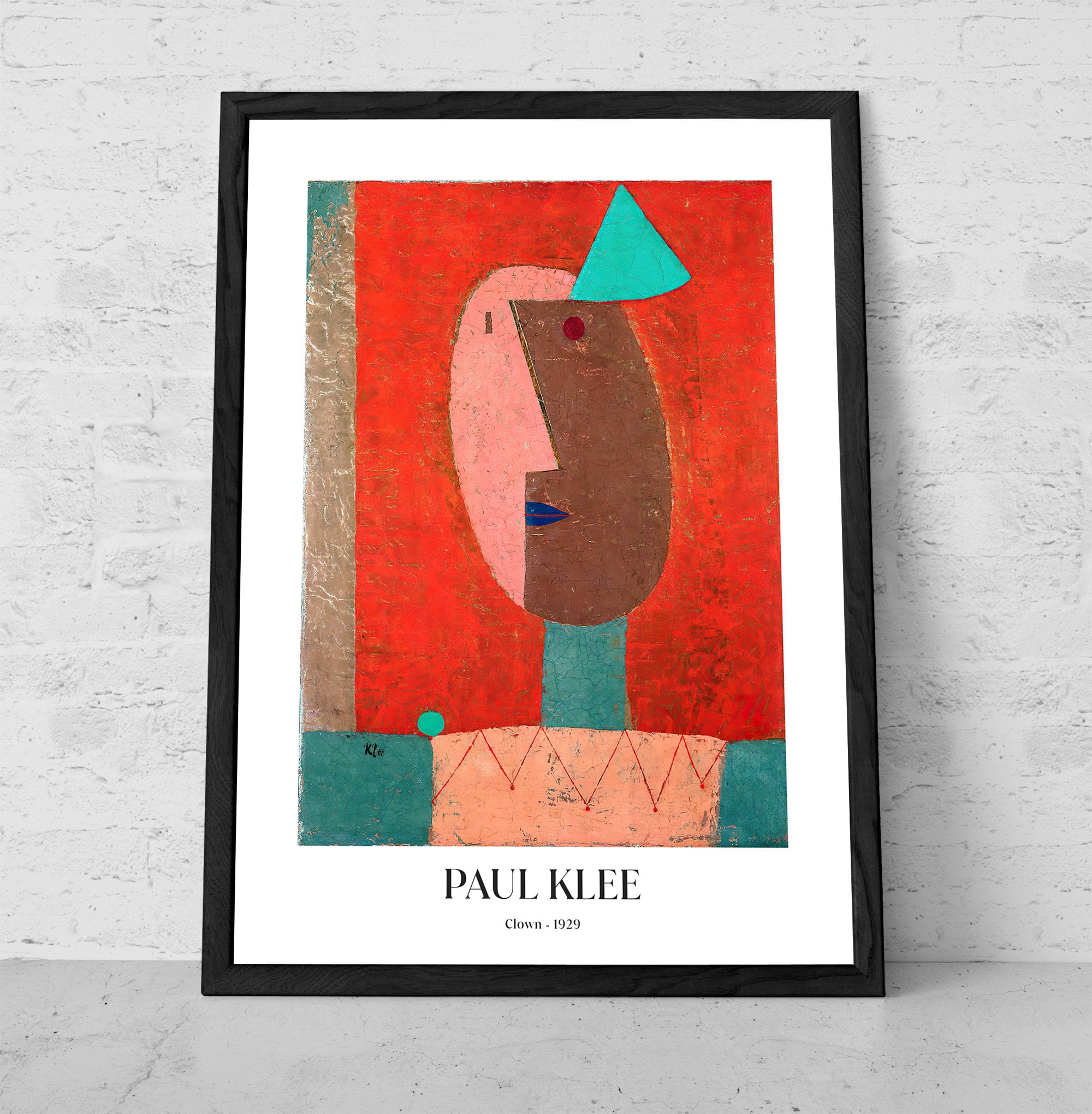Paul Klee Clown Print: Abstract Vintage Art Poster - Etsy