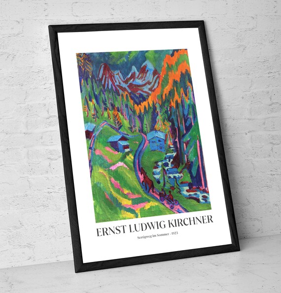 Ernst Ludwig Kirchner Art Print: Expressionist Landscape Wall