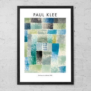 Paul Klee - First house in a settlement - Fine Art Print - Modern Home Decor - Klee Wall Art - Abstract Art - Modernism - Paul Klee Painting
