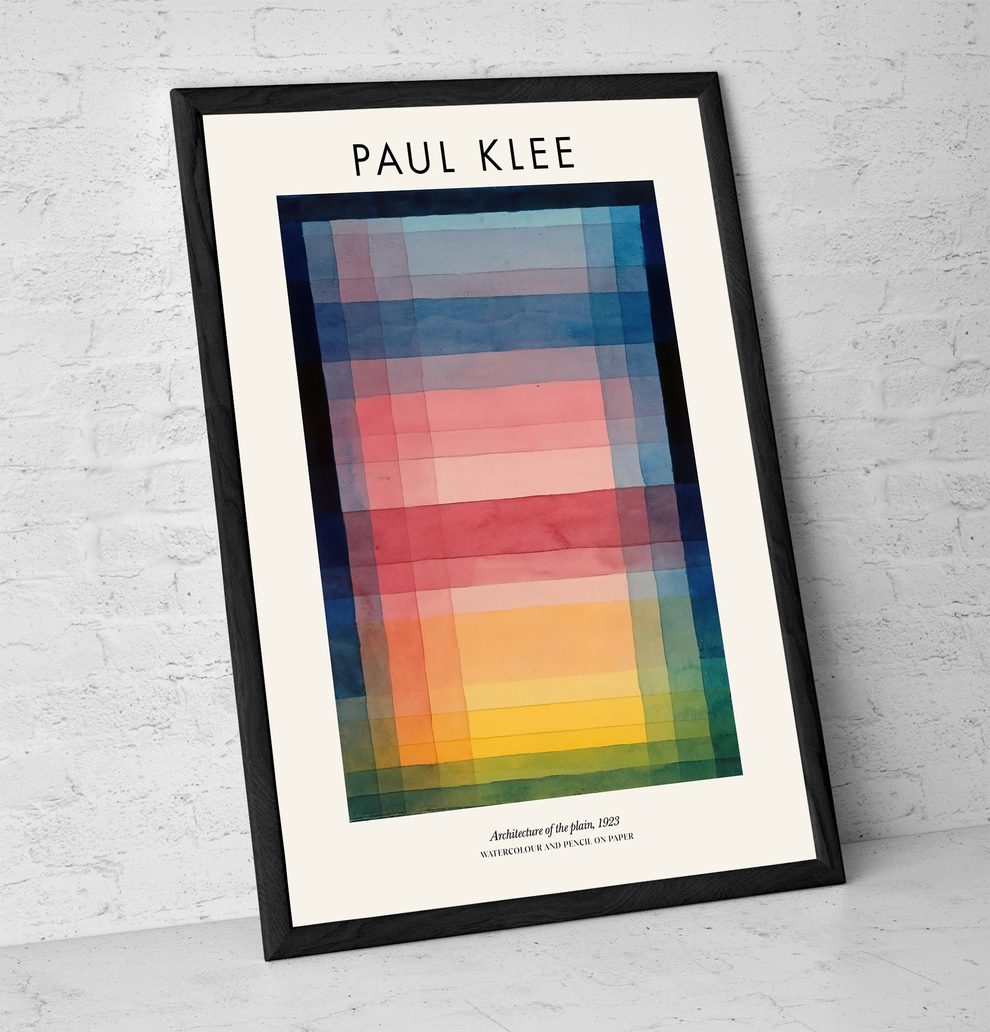 Paul Klee Art Print: Architecture of the Plain, Modern Abstract