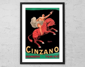 Cinzano Vermouth Torino by Leonetto Cappiello - Art Print