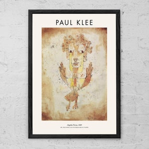 Angelus Novus - Paul Klee - Art Print - Modern Home Decor - Klee Wall Art - Abstract Angel Figure - Modernism - Christian Art - Gift Idea