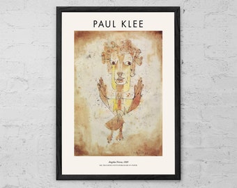 Angelus Novus - Paul Klee - Art Print - Modern Home Decor - Klee Wall Art - Abstract Angel Figure - Modernism - Christian Art - Gift Idea