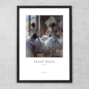 Dancers - Edgar Degas - Fine Art Print - French Impressionist Painting - Ballet Poster - Gift Idea - Ballet Dancing Class Art - Home Decor