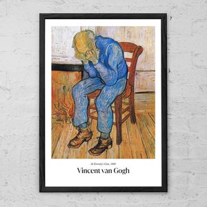 At Eternity&#39;s Gate - Vincent van Gogh - Art Print - Modern Home Decor - Van Gogh Exhibition Poster - Vintage Print - Wall Art Poster Print