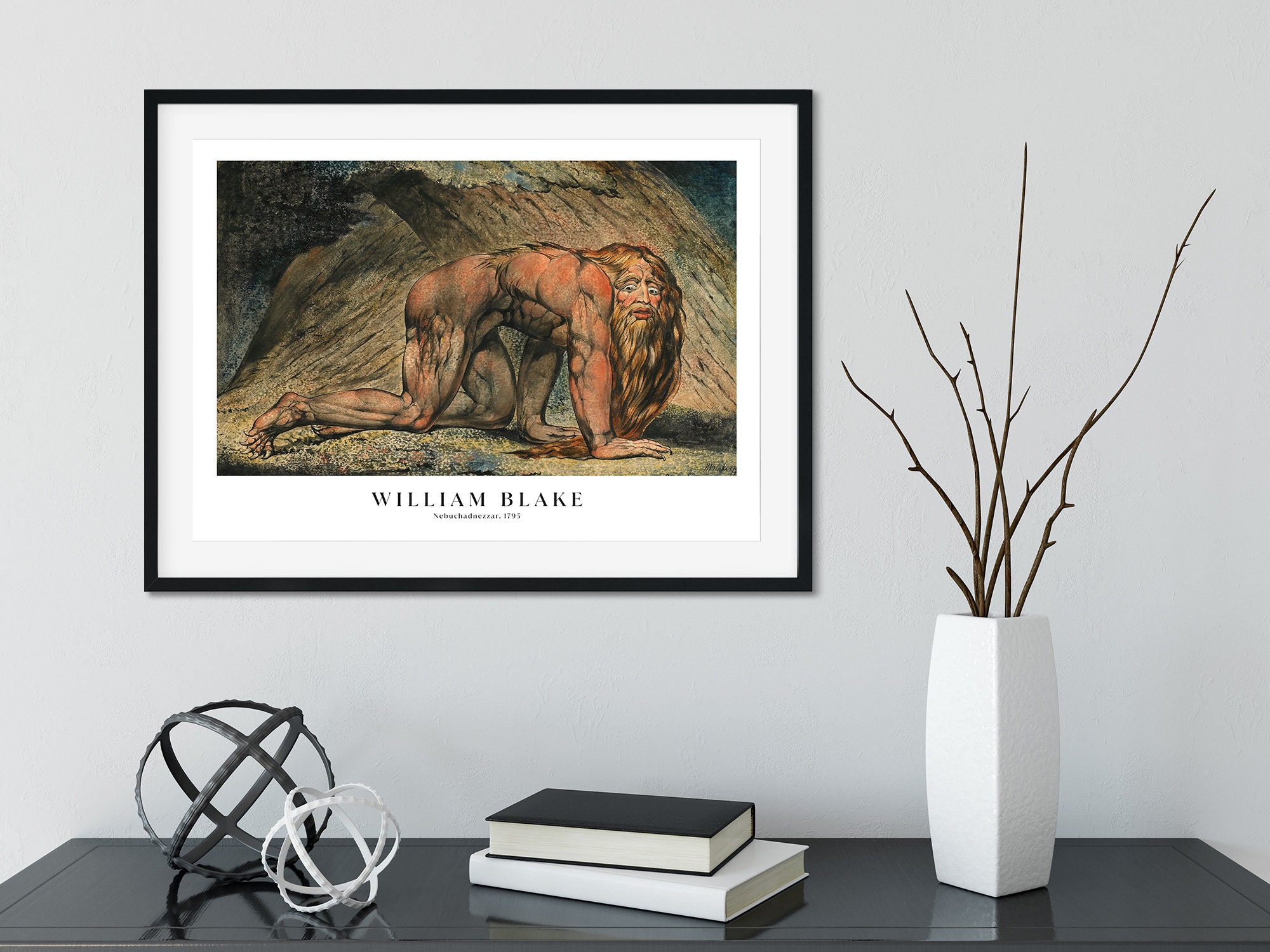 William Blake Nebuchadnezzar Art Print: Visionary Painting - Etsy