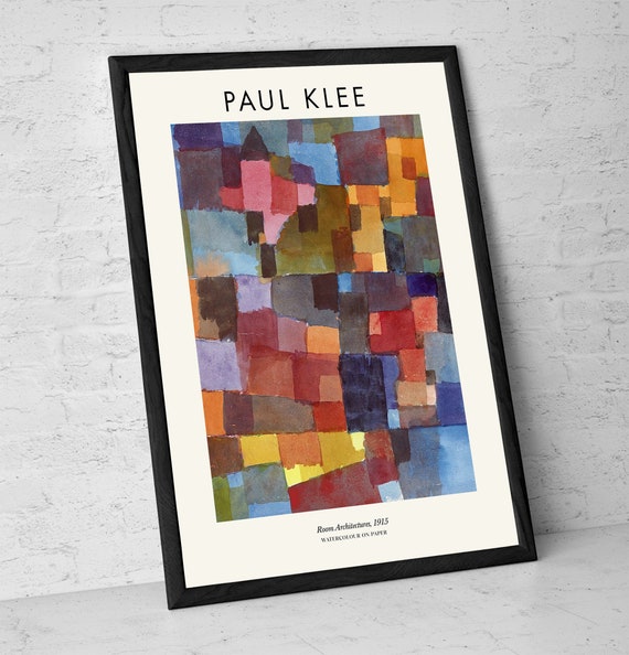 Paul Klee 'room Architectures' Art Print: Modernist Abstract Wall