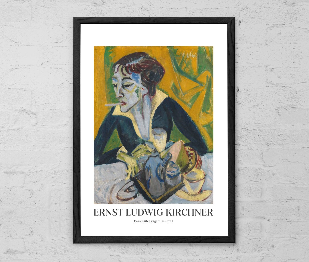 Ernst Ludwig Kirchner Art Print: Expressionist Portrait Poster - Etsy