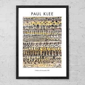 Paul Klee - Cooling in a hot zone garden - Art Print - Modern Home Decor - Klee Wall Art - Abstract Art Gifts - Paul Klee Exhibition Poster