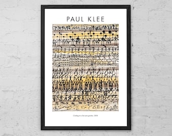 Paul Klee Art Print: Cooling in a Hot Zone Garden, Abstract Home Decor