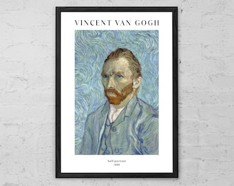 Van Gogh Self-Portrait Art Print: Modern Home Decor