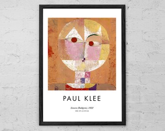 Paul Klee Senecio Print: Modern Cubism Art