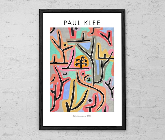 Paul Klee Art Print: Park Near Lucerne, Modern Minimalist Decor - Etsy