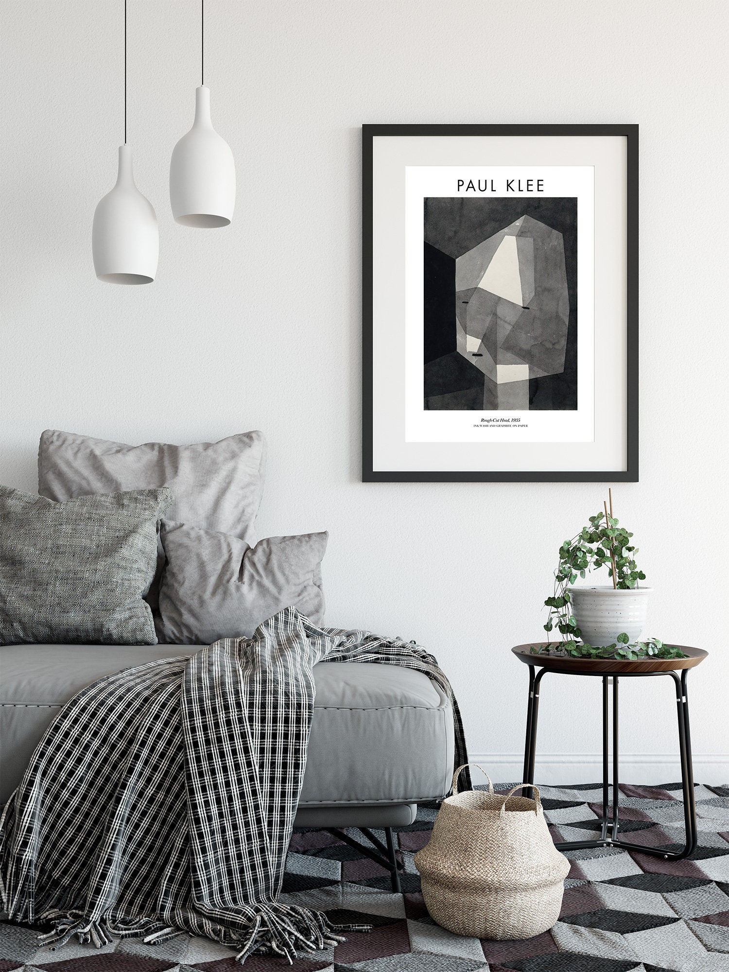 Paul Klee Rough-cut Head Drawing Fine Art Print Modern - Etsy
