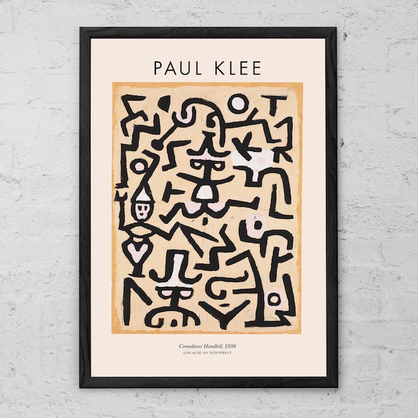 Paul Klee - Komiker Flugblatt - Fine Art Print - Modern Home Decor - Klee Wandkunst - Modern Minimalist - Modernism - Kubismus - Geschenkidee