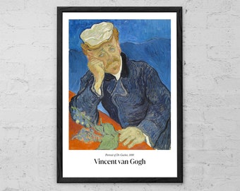 Dr. Gachet Portrait Art Print - Vincent van Gogh - Modern Wall Decor