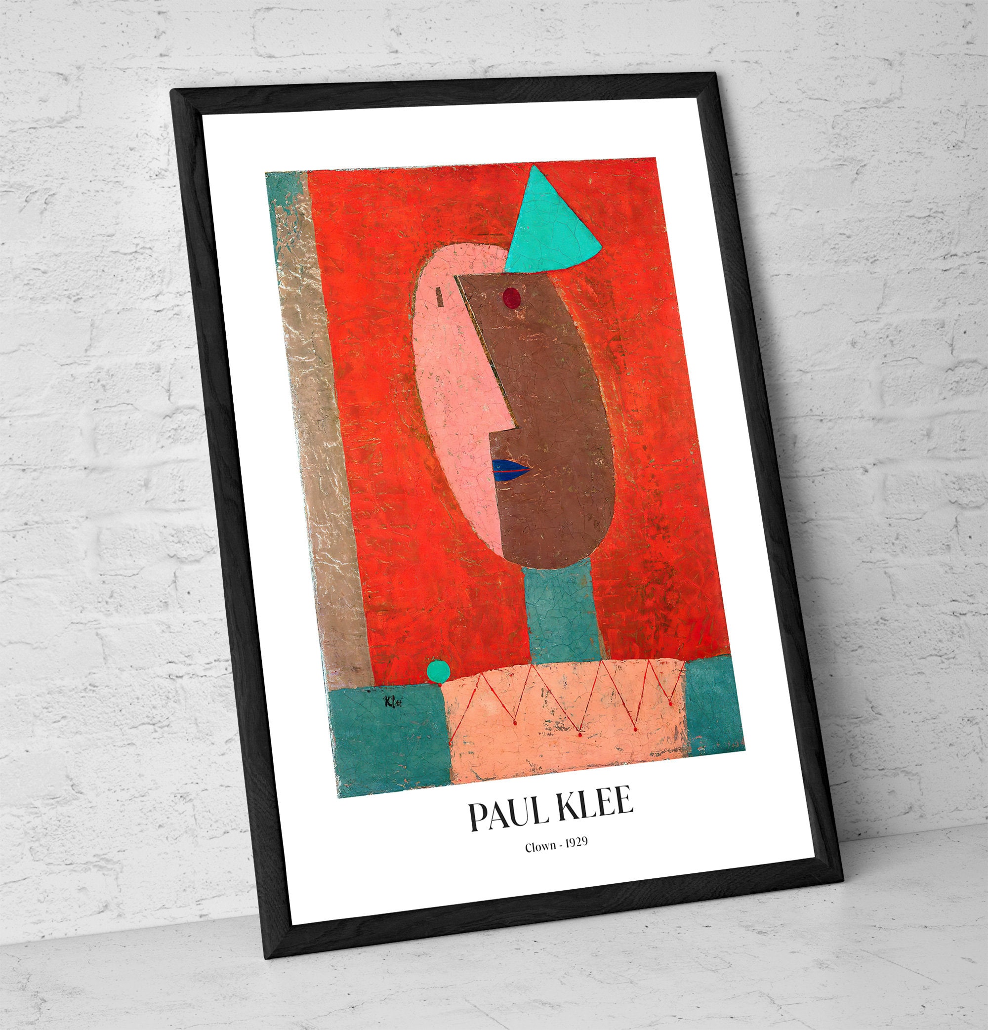 Paul Klee Clown Print: Abstract Vintage Art Poster - Etsy