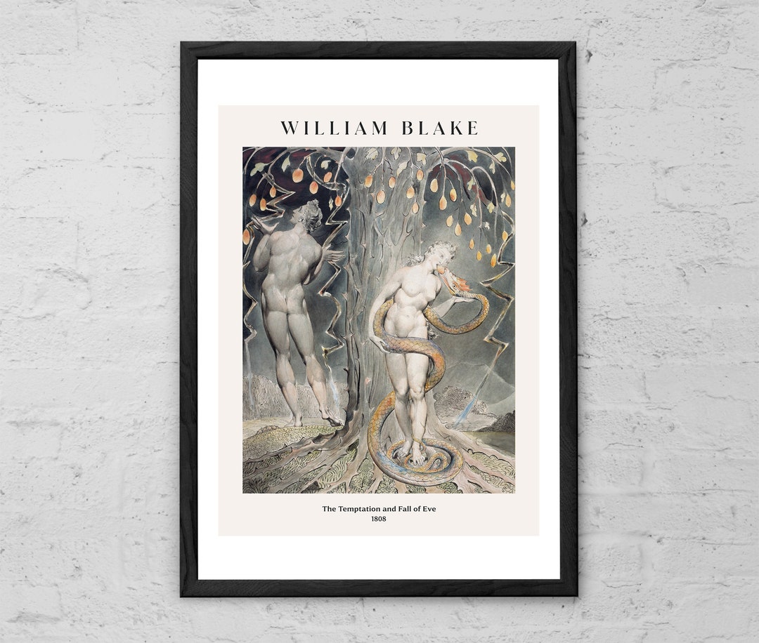 William Blake - the Temptation and Fall of Eve - Fine Art Print - Etsy