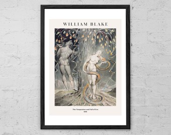 William Blake - The Temptation and Fall of Eve - Fine Art Print