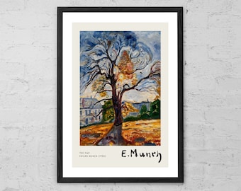 The Oak - Edvard Munch - Fine Art Print - Edvard Munch Print - Munch Art Print - Oak Tree Painting - Munch Oak Tree Wall Art - Home Decor