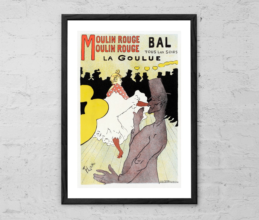 Simp Rouge Art Moulin Rouge La Goulue Art Print: Vintage French Art Nouveau Poster - Etsy