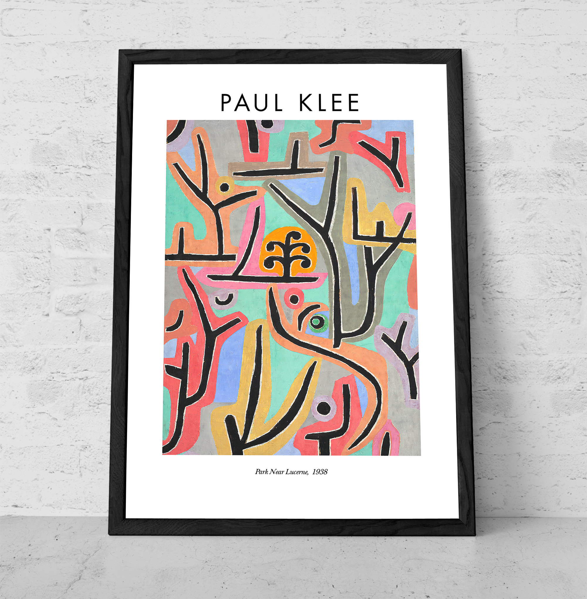 Paul Klee Art Print: Park Near Lucerne, Modern Minimalist Decor - Etsy