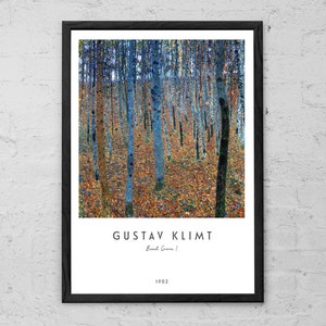 Beech Grove I - Gustav Klimt - Art Print - Home Wall Decor - Classic Landscape Painting Wall Art - Vienna Secession - Symbolism - Modern Art