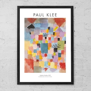 Paul Klee - Southern Gardens - Art Print - Modern Home Decor Gift - Klee Colorful Wall Art - Abstract Art - Modernism - Contemporary Art