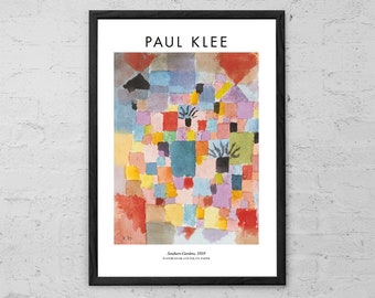 Paul Klee 'castle and Sun' Exhibition Poster, Abstract Colorful