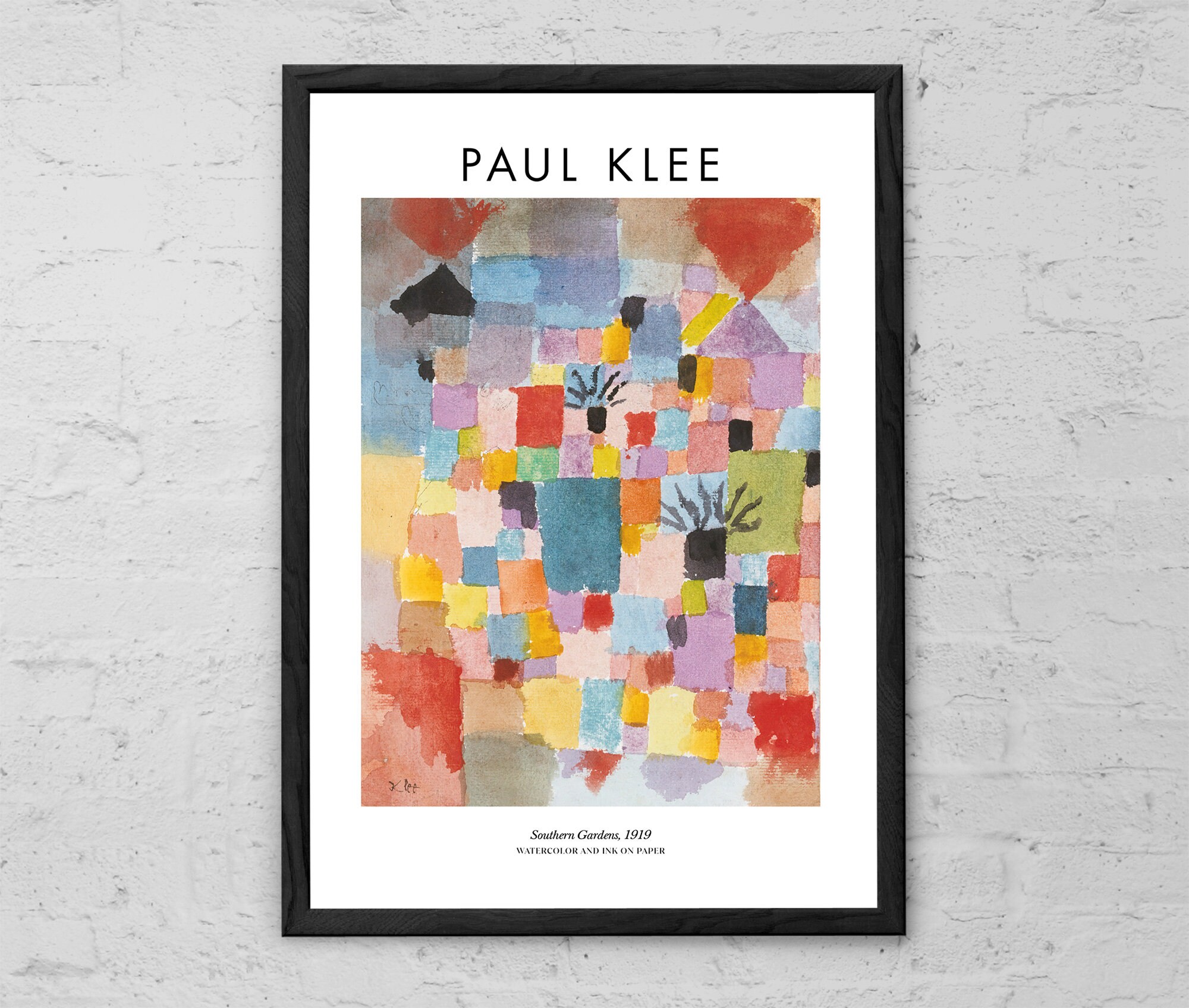 Paul Klee 'southern Gardens' Art Print: Modern Abstract Wall Decor