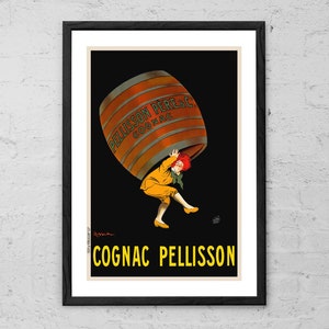 Cognac Pellisson - Leonetto Cappiello - Art Print - French Liquor Vintage Poster - Advertisement Print - Retro Wall Art Decor - Vintage Art